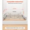VEVOR Pull Out Cabinet Organizer 14.06"W x 20.94"D Steel Slide Out Drawers, for Kitchen Bathroom Pantry Home Organization, Chrome-Plated Finish, Heavy Duty Storage Sliding Shelves for Base Cabinets
