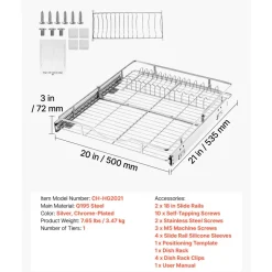VEVOR Pull Out Cabinet Organizer 14.06