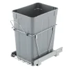 VEVOR Pullout Trash Can for Kitchen Cabinets, 35 QT Garbage Waste Recycling Bin, Under Mount Waste Container, with Heavy Duty Metal Full Extension Sliding System and Handle, for Sink, Under Counter
