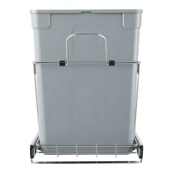 VEVOR Pullout Trash Can for Kitchen Cabinets, 35 QT x2 Double Under Sink Garbage Waste Recycling Bin, Under Mount Waste Container, with Heavy Duty Metal Full Extension Sliding System and Handle
