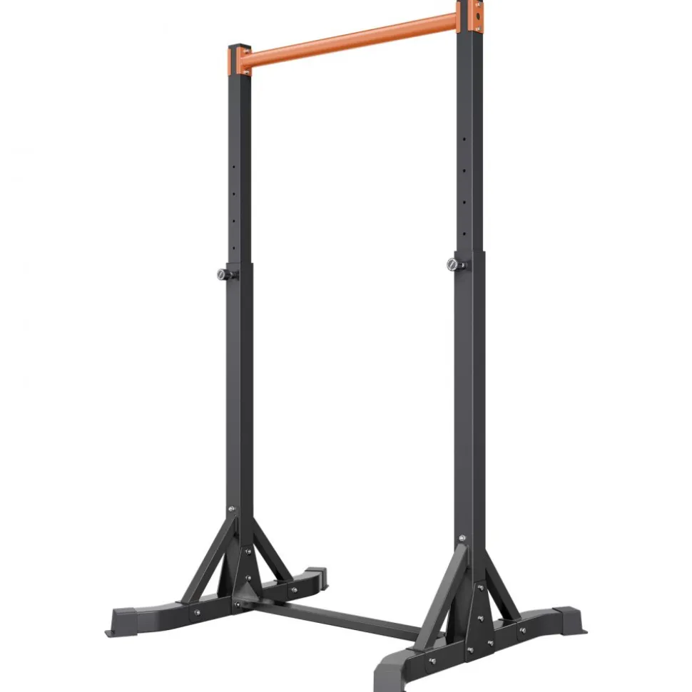 VEVOR Pull Up Bar, 330LBS Capacity Portable Pullup Bar Station, Pullup Bars Free Standing with H-Frame Structure & Heavy-Duty Steel Tube, 8 Level Height Adjustment Gravity Fitness for Arms Back Chest