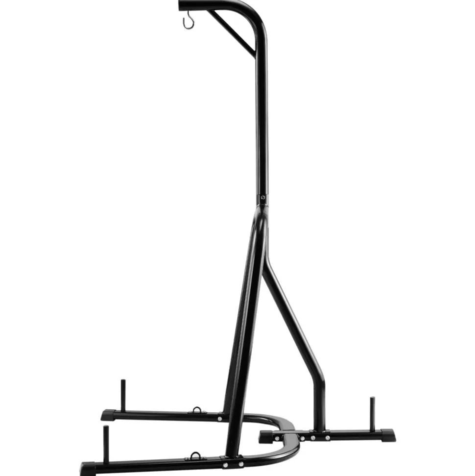 VEVOR Punching Bag Stand, Steel Heavy Duty Workout Equipment, Boxing Punching Bag Stand, Holds Up to 140 lbs, Freestanding Sandbag Rack with Weighted Base, Training Equipment for Home Gym Fitness
