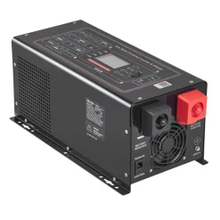 VEVOR Pure Sine Wave Inverter Charger, 1200W, DC 12V to AC 120V Power Inverter with LCD Display, Remote Control, Low Frequency, for RV Camper Home, Compatible with 12V LiFePO4 Lithium Batteries