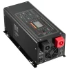 VEVOR Pure Sine Wave Inverter Charger, 2000 Watt, DC 12V to AC 120V Power Inverter with LCD Display, Remote Control, Solar Inverter for Off-Grid Solar RV Boat Home, Compatible with Various Batteries