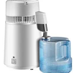 VEVOR Pure Water Distiller 750W, Purifier Filter Fully Upgraded with Handle 1.1 Gal /4L, BPA Free Container, Perfect for Home Use, White