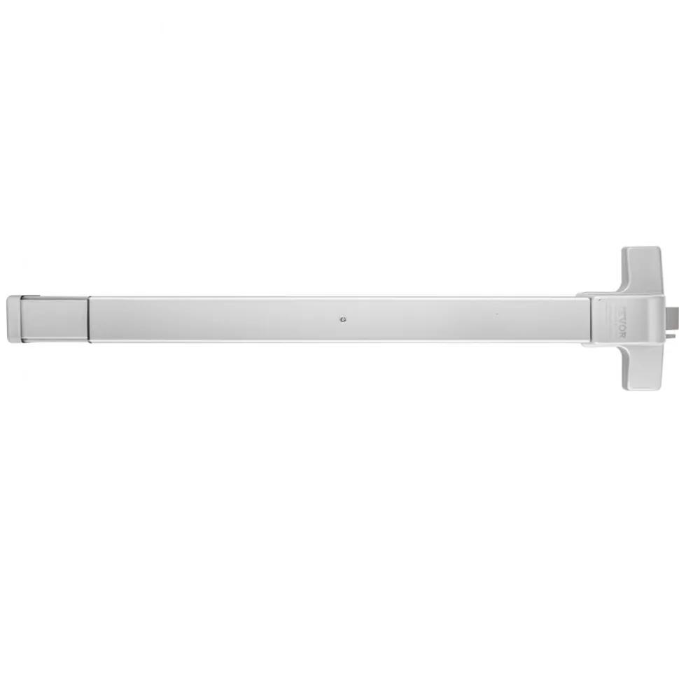 VEVOR Push Bar Door Locks, Carbon Steel Panic Bars for Exit Doors, with Exterior Lever and 3 Keys, Push Bar Panic Exit Device Door Hardware for Metal Wood Door, for Left and Right Handed Doors
