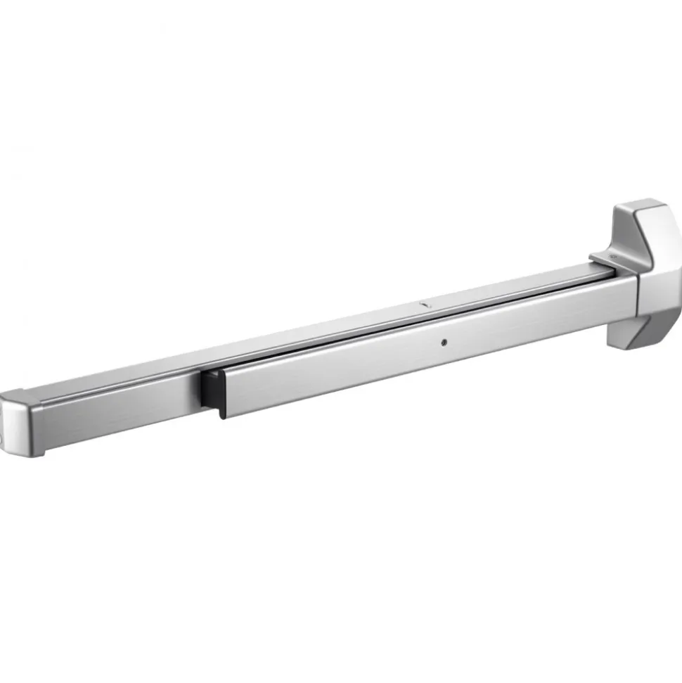 VEVOR Push Bar Panic Exit Device, 31" Stainless Steel Commercial Panic Bar for Exit Doors, Emergency Exit Door Hardware with Dual Locking Bolt and Sticker, for 31"-46" Wood or Metal Door, Silver
