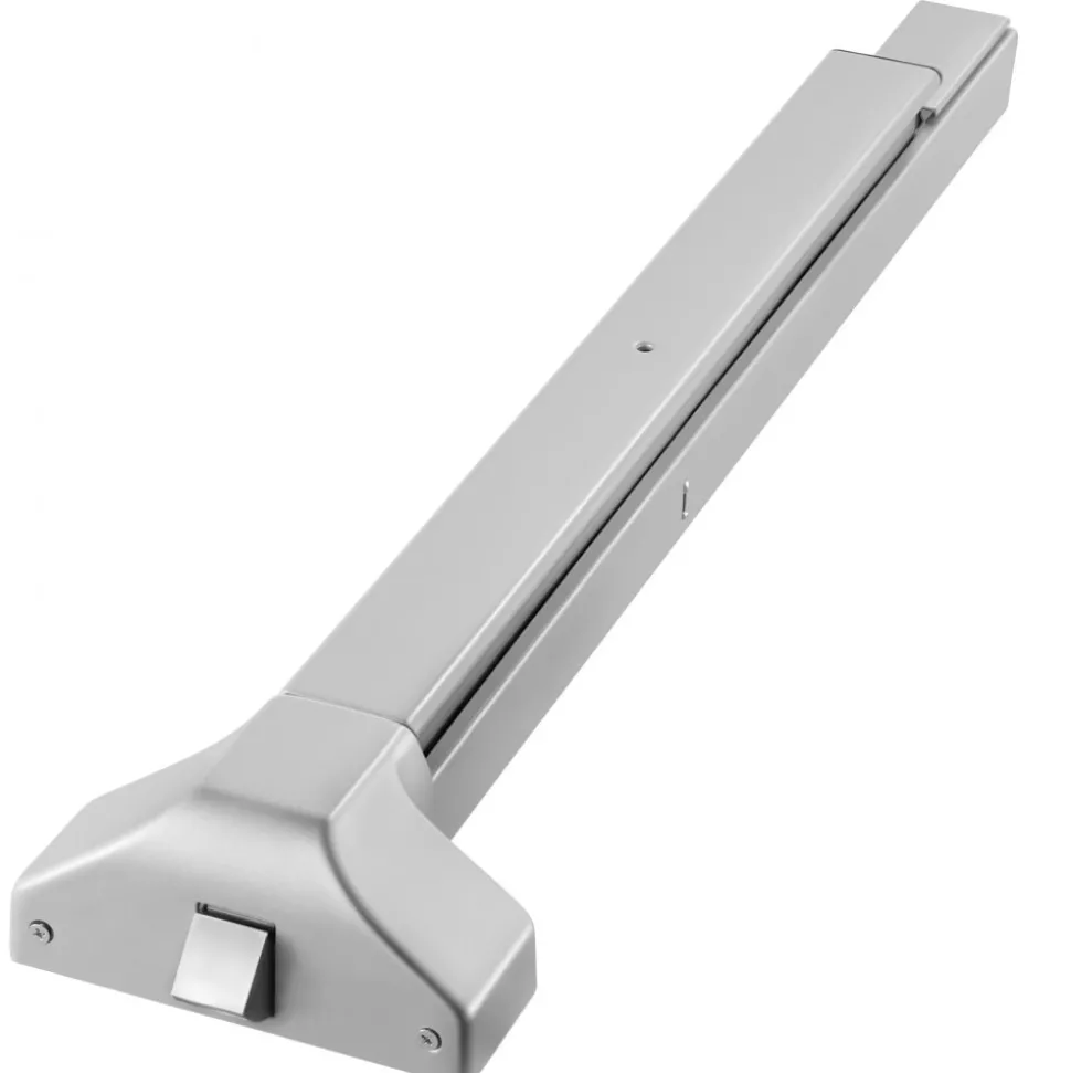 VEVOR Push Bar Panic Exit Device, 28" Premium Metal Commercial Panic Bar for Exit Doors, Emergency Exit Door Hardware with Warning Sticker, Easy Installation, for 28"-41" Wood or Metal Door, Silver