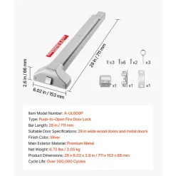 VEVOR Push Bar Panic Exit Device, 28