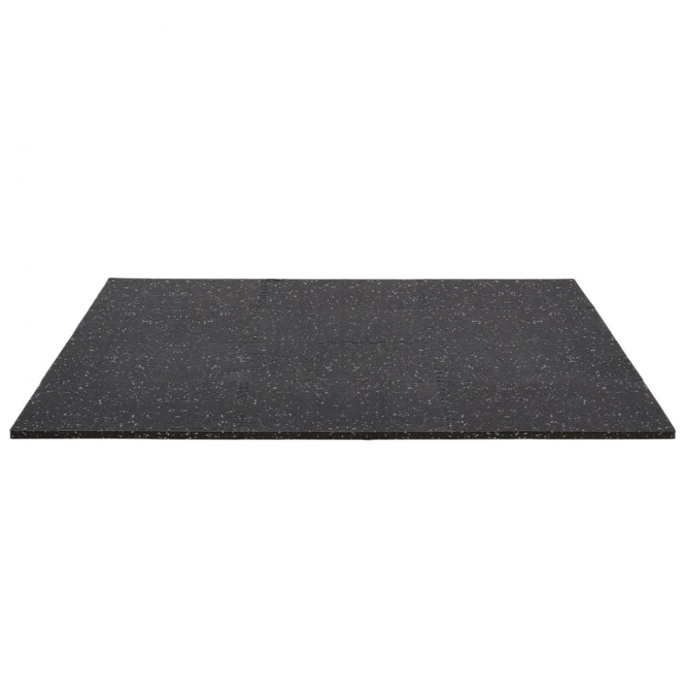 VEVOR Puzzle Exercise Mat, 12 PCS Fitness Equipment Mats, 24 x 24 x 0.79 in, High-Density EVA Foam Mats Set, Interlocking Rubber Soft Tiles, Protective Floor Padding with Gray Dots for Home Gym Office