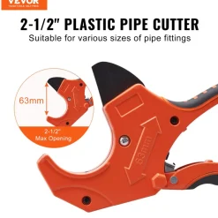 VEVOR PVC Pipe Cutter, 0-2-1/2