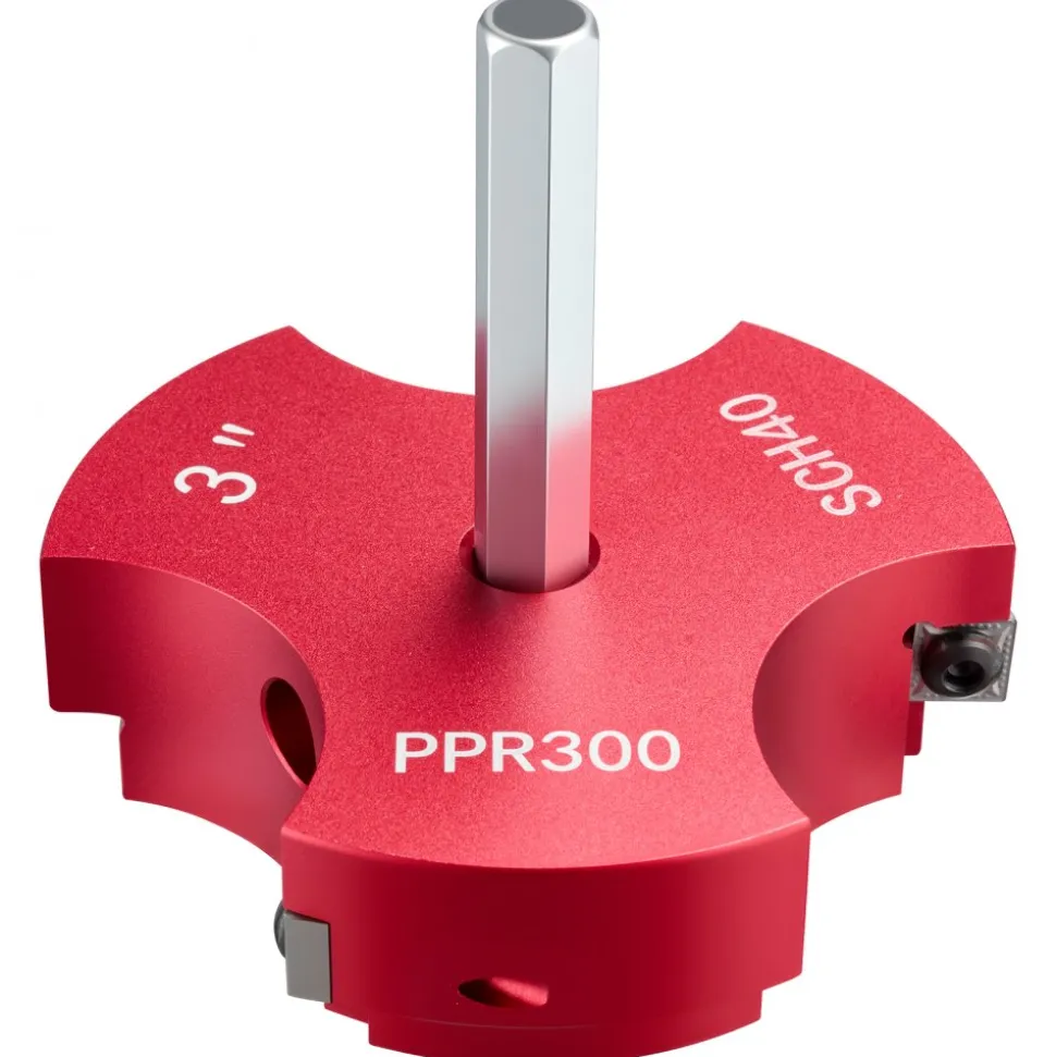 VEVOR PVC Pipe Reamer Kit, 7-Piece, 3 Blades PVC Fitting Socket Saver, Includes 1/2", 3/4", 1", 1-1/2", 2", 3", 4", Fits Standard 1/2" Drills, Plumbing Tool Kit for SCH40 ABS CPVC Vent Drain Pipes
