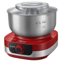 VEVOR 5.3 Qt Electric Dough Maker 500W Stand Mixer Removable Lid, Stepless Speed Adjustment Food Kitchen Mixer with Stainless Steel Bowl, Dough Hook, Whisk, Beater, for Pizza Bread Pasta Mochi