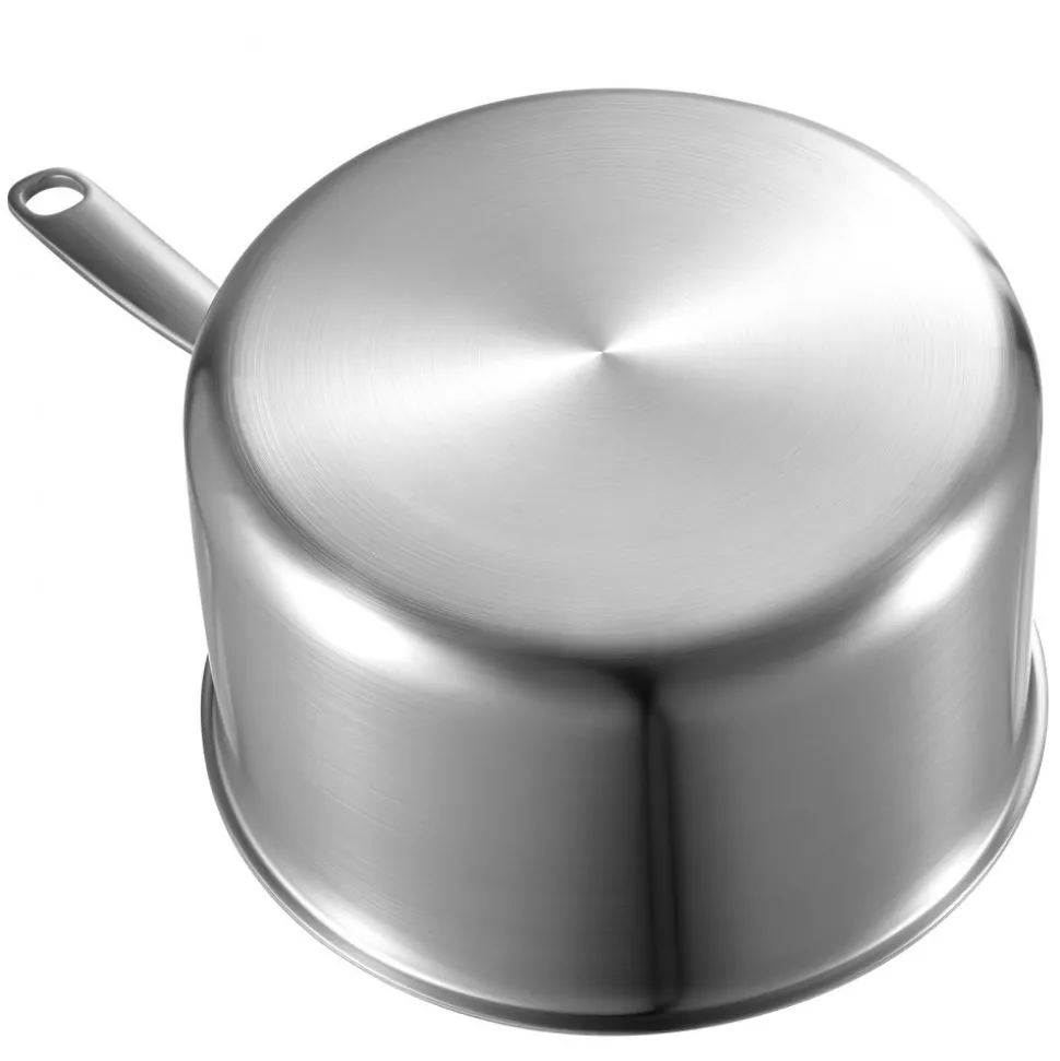 VEVOR 4 QT Saucepan, Stainless Steel Saucepan with Glass Lid, Multipurpose Nonstick Stainless Steel Small Cooking Sauce Pot with Ergonomic Handle, Friendly for Oven, Dishwasher, Induction Cooker