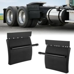 VEVOR Quarter Fenders for Semi Trucks, 24" x 24" Semi Truck Fenders with Tube Bracket and Mounting Hardware, 1 Pair Right & Left Quarter Fender Set, Fit for Freightliner, Peterbilt, Kenworth