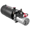 VEVOR 8 Quart Hydraulic Power Unit, Double Acting Dump Trailer Pump, 3200 PSI Max Relief Pressure & 0.91 GPM Flow Rate, DC 12V Hydraulic Pump with Metal Reservoir for Dump Trailer Car Lifting