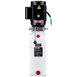 VEVOR 15 Quart Hydraulic Pump, 2.2KW Hydraulic Dump Trailer Pump Single Acting, 3200 PSI Max Relief Pressure, 1.7 GPM Flow Rate, AC220-240V Hydraulic Power Unit Car Lift (Vertical Installation)