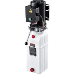 VEVOR 15 Quart Hydraulic Pump, 2.2KW Hydraulic Dump Trailer Pump Single Acting, 3200 PSI Max Relief Pressure, 1.7 GPM Flow Rate, AC220-240V Hydraulic Power Unit Car Lift (Vertical Installation)