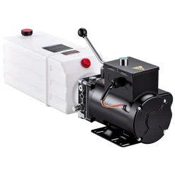 VEVOR 15 Quart Hydraulic Pump, 2.2KW Hydraulic Dump Trailer Pump Single Acting, 3200 PSI Max Relief Pressure, 1.7 GPM Flow Rate, AC220-240V Hydraulic Power Unit Car Lift (Vertical Installation)