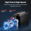 VEVOR 8 Quart Hydraulic Pump, Single Acting Hydraulic Power Unit, 3200 PSI Max Relief Pressure, 0.91 GPM Flow Rate, DC12V 1.6KW Power Unit for Dump Trailer Car Lifting (Horizontal Installation)