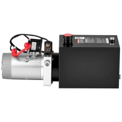 VEVOR 8 Quart Hydraulic Pump, Single Acting Hydraulic Power Unit, 3200 PSI Max Relief Pressure, 0.91 GPM Flow Rate, DC12V 1.6KW Power Unit for Dump Trailer Car Lifting (Horizontal Installation)