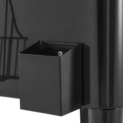 VEVOR 80 Quart Rolling Ice Chest, Holds up to 50 Bottles / 110 Cans, Portable Patio Party Bar Drink Cooler Cart with Bottom Shelf, Beverage Pool with Side Basket and Bottle Opener, Black