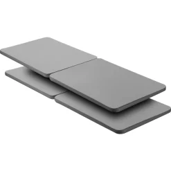 VEVOR Queen Size Bunkie Board, 1.5 in Bed Board Slats with 200D Oxford Cloth, Wooden Mattress Support for Queen Size Bed, Easy Assembly Support under Mattress, 4 Piece, Gray