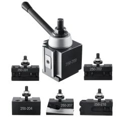 VEVOR Quick Change Tool Post Set, 6 Pcs, Includes Lathe Tool Holders, Wedge Type Tool Post with Turning Tool Holder Accessories, for Mini Lathe & Metal Lathe 10