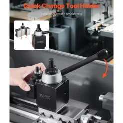 VEVOR Quick Change Tool Post Set, 6 Pcs, Includes Lathe Tool Holders, Wedge Type Tool Post with Turning Tool Holder Accessories, for Mini Lathe & Metal Lathe 10