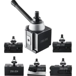 VEVOR Quick Change Tool Post Set, 6 Pcs, Includes Lathe Tool Holders, Wedge Type Tool Post with Turning Tool Holder Accessories, for Mini Lathe & Metal Lathe 10