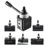 VEVOR Quick Change Tool Post Set, 6 Pcs, Includes Lathe Tool Holders, Piston Type Tool Post with Turning Tool Holder Accessories, Fit for Mini Lathe & Metal Lathe 6"-12" Swing, Durable Steel Material