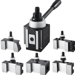 VEVOR Quick Change Tool Post Set, 6 Pcs, Includes Lathe Tool Holders, Piston Type Tool Post with Turning Tool Holder Accessories, Fit for Mini Lathe & Metal Lathe 6