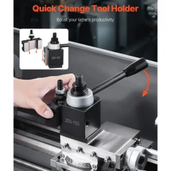 VEVOR Quick Change Tool Post Set, 6 Pcs, Includes Lathe Tool Holders, Piston Type Tool Post with Turning Tool Holder Accessories, Fit for Mini Lathe & Metal Lathe 6