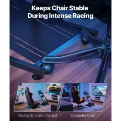 VEVOR Racing Wheel Stand, Adjustable & Foldable Simulator Stand for Logitech G29 G27 G920 G923, Thrustmaster T300RS T300GT T248 TS-PC TSXW Gaming Cockpit,Pedals Simulator NOT Included