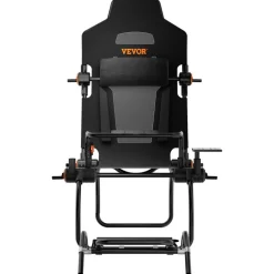 VEVOR Racing Wheel Stand Foldable For Logitech G923/G920/G29, Steering Wheel Stand & Foot Pedal Angle Adjustable,Portable Steel Driving Simulator Cockpit-Thrustmaster T248P, GT/Formula Mode Large Size