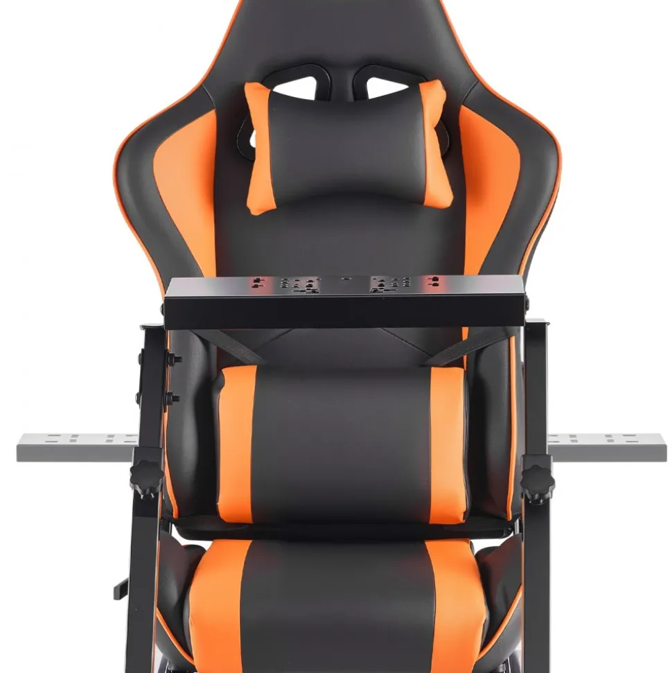 VEVOR Racing Wheel Stand, Heavy-Duty Simulator Cockpit Steering Stand with Dual-Rail Dual-Arm, Fit Logitech G25,G27,G29,G920,G923, Thrustmaster T300RS,TX F458,T500RS,T3PA-PRO (F1/GT) and CSR Pedals