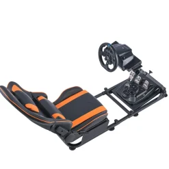 VEVOR Racing Wheel Stand, Heavy-Duty Simulator Cockpit Steering Stand with Dual-Rail Dual-Arm, Fit Logitech G25,G27,G29,G920,G923, Thrustmaster T300RS,TX F458,T500RS,T3PA-PRO (F1/GT) and CSR Pedals