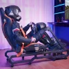 VEVOR Racing Wheel Stand with Wheels For Logitech G923/G920/G29, Heavy Duty Steel Driving Simulator Cockpit-Thrustmaster T248P, Steering Wheel Bracket & Foot Pedal Adjustable, Max Load 330 LBS