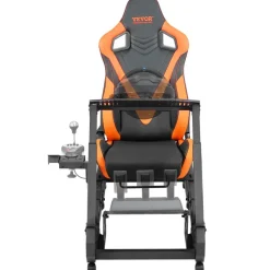 VEVOR Racing Wheel Stand with Wheels For Logitech G923/G920/G29, Heavy Duty Steel Driving Simulator Cockpit-Thrustmaster T248P, Steering Wheel Bracket & Foot Pedal Adjustable, Max Load 330 LBS