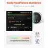 VEVOR Radon Air Quality Meter Detector for Home 3.3Bq/m³ to 37kBq/m³ Battery Powered