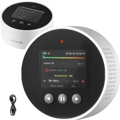 VEVOR Radon Air Quality Meter Detector for Home 3.3Bq/m³ to 37kBq/m³ Battery Powered