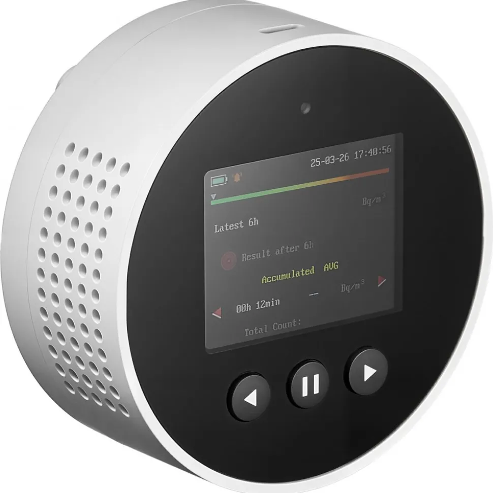 VEVOR Radon Air Quality Meter Detector for Home 3.3Bq/m³ to 37kBq/m³ Battery Powered