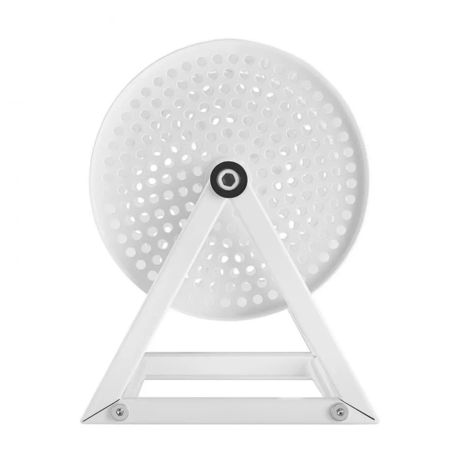 VEVOR Raffle Ticket Spinner, 11.6" x 6.6" Holds 2500 Tickets or 100 Ping Pong Balls, Raffle Drum Lottery Spinning Cage with Reinforced Handle, Stable Triangular Stand, for Events and Gatherings, White