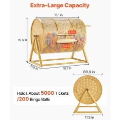VEVOR Raffle Ticket Spinner, 16.1