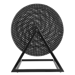 VEVOR Raffle Ticket Spinner, 16.1" x 11.9" Holds 5000 Tickets or 200 Ping Pong Balls, Raffle Drum Lottery Spinning Cage with Reinforced Handle, Stable Triangular Stand, for Events, Gatherings, Black