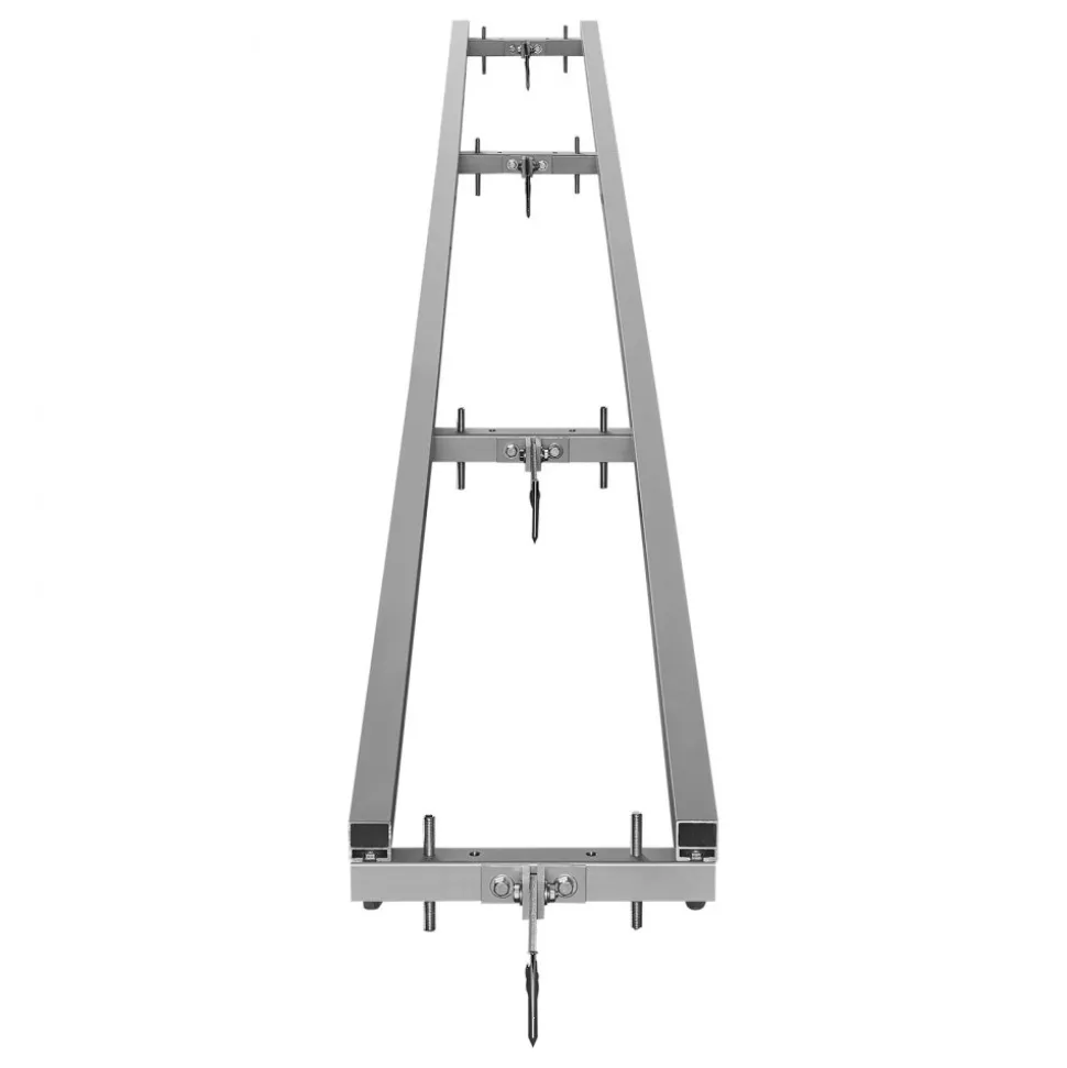 VEVOR Rail Mill Guide System, 12 ft 4 Crossbar Chainsaw Mill Kits, Aluminum Saw Milling Rails System Works with Chainsaw, 2 Wedges, Adjustable Rail Milling Guide Kit for Builders Woodworkers