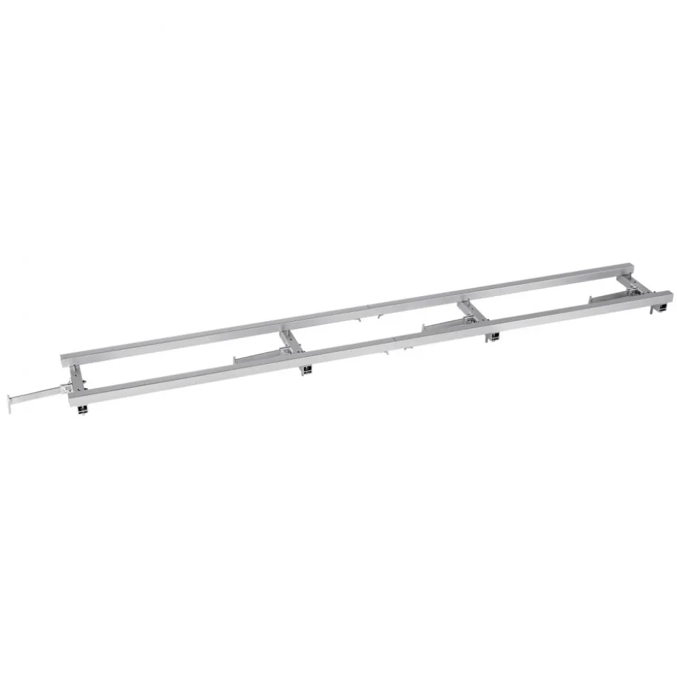 VEVOR Rail Mill Guide System, 9 ft Milling Guide, 4 Crossbar Kits Chainsaw Mill Rail Guide, Aluminum Adjustable Saw Mill Rail System Work with Chainsaw Mills for Builders and Woodworkers