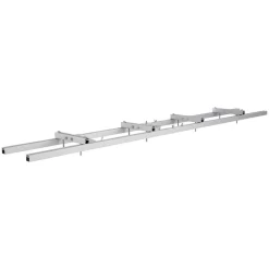 VEVOR Rail Mill Guide System, 9 ft Milling Guide, 4 Crossbar Kits Chainsaw Mill Rail Guide, Aluminum Adjustable Saw Mill Rail System Work with Chainsaw Mills for Builders and Woodworkers