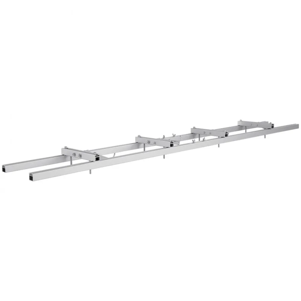 VEVOR Rail Mill Guide System, 9 ft Milling Guide, 4 Crossbar Kits Chainsaw Mill Rail Guide, Aluminum Adjustable Saw Mill Rail System Work with Chainsaw Mills for Builders and Woodworkers