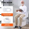 VEVOR Raised Toilet Seat, 4" Height Raised, 300 lbs Weight Capacity, Universal Toilet Seat Riser, Screw Rod Locking, with Toilet Seat, for Elderly, Handicap, Patient, Pregnant, Medical
